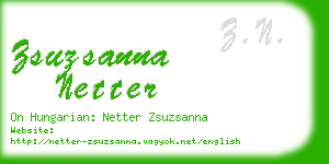 zsuzsanna netter business card